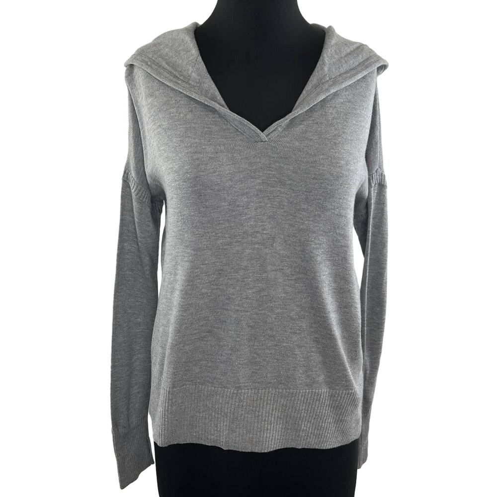 Feel The Piece by Terre Jacobs Gray Long Sleeve Pullover Hoodie Size S M OS